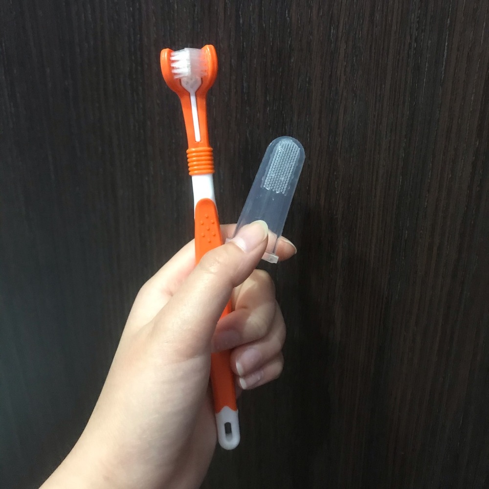 Triple Head Tooth brush 4 dogs